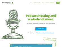 Tablet Screenshot of buzzsprout.com