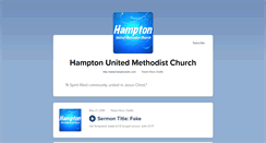 Desktop Screenshot of hamptonumc.buzzsprout.com