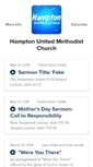 Mobile Screenshot of hamptonumc.buzzsprout.com