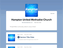 Tablet Screenshot of hamptonumc.buzzsprout.com